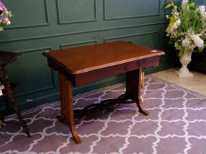 Multi-purpose table, walnut wood color, European workmanship from Germany.