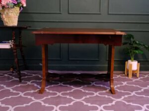 Multi-purpose table, walnut wood color, European workmanship from Germany.