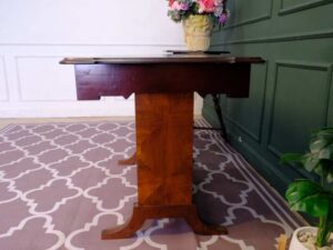 Multi-purpose table, walnut wood color, European workmanship from Germany.