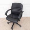 Office chair, mono leather recliner seat.