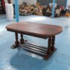 Oak dining table Multi-purpose table imported from europe