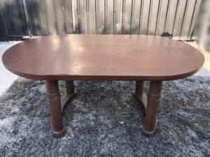 wooden dining table Multipurpose table, brown