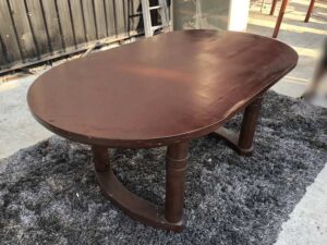 wooden dining table Multipurpose table, brown