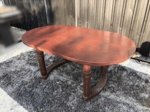 wooden dining table Multipurpose table, brown