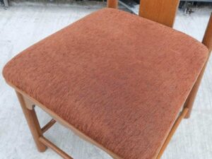 Dining chair, teak frame, fabric cushion
