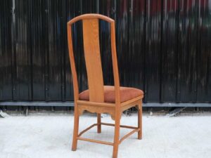 Dining chair, teak frame, fabric cushion