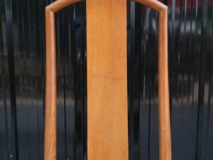 Dining chair, teak frame, fabric cushion