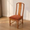 Dining chair, teak frame, fabric cushion