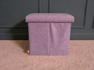 Square storage box, gray
