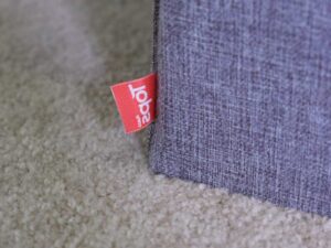 Square storage box, gray