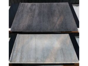 Square fluffy rug, IKEA ADUM model, polypropylene material, Made in Turkey.