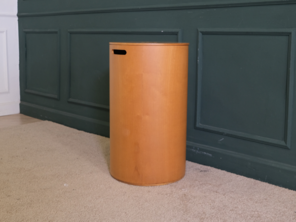 Multi-purpose wooden bucket, cylindrical shape