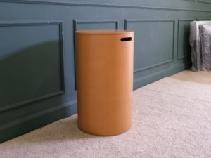 Multi-purpose wooden bucket, cylindrical shape