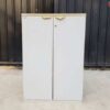 2-door document cabinet, wooden frame, gray color, Moflex brand