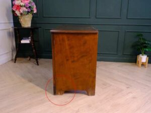 Antique style work desk with storage cabinet European work comes from Germany.