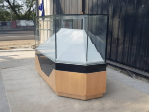 Jewelry cabinet, glass display cabinet, corner phone display cabinet, sliding door