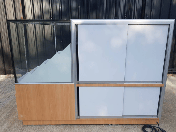 Jewelry cabinet, glass display cabinet, corner phone display cabinet, sliding door