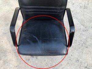 office chair High backrest, black leather seats