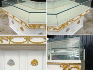 Jewelry cabinet, jewelry cabinet, diamond cabinet, product display cabinet, oblique corner cabinet
