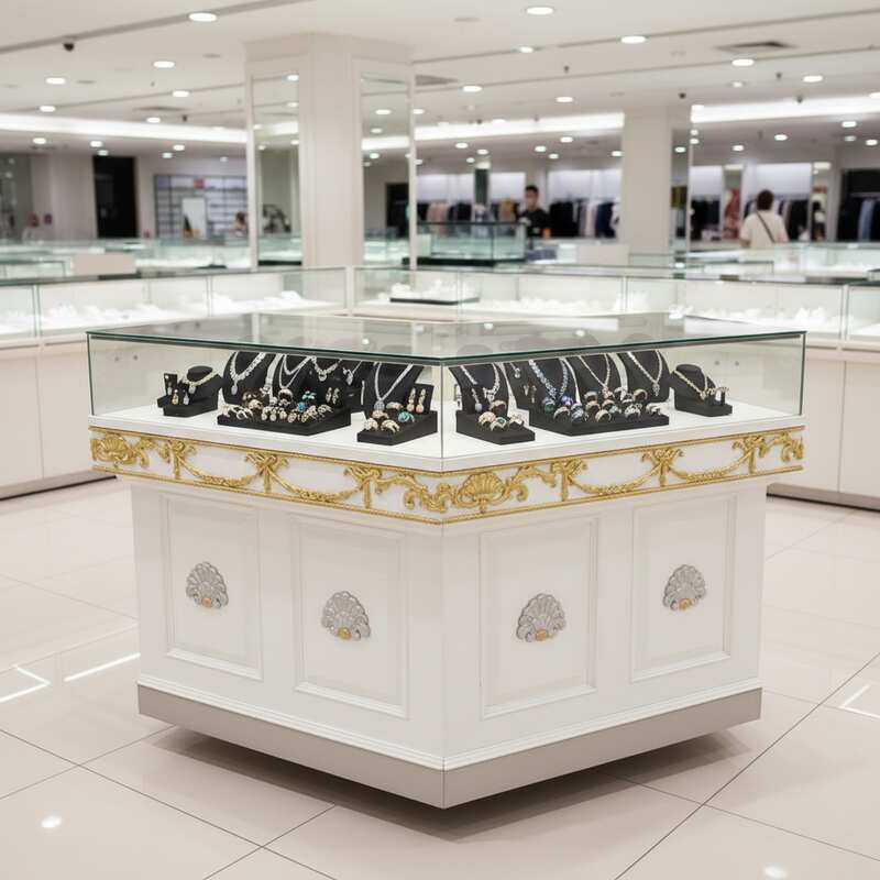 Jewelry cabinet, jewelry cabinet, diamond cabinet, product display cabinet, oblique corner cabinet