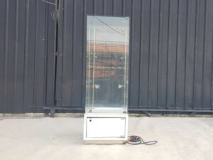 Glass display cabinet, jewelry cabinet, product display cabinet, tall, white