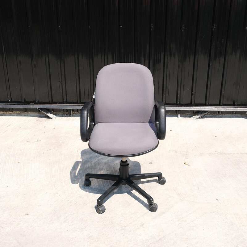 office chair Light gray fabric upholstery, brand UB-Haworth