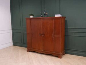 Storage cabinet with 2 doors, vintage style, European workmanship, sourced from Germany.
