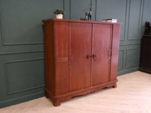 Storage cabinet with 2 doors, vintage style, European workmanship, sourced from Germany.
