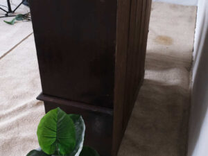 Wardrobe, real wood wardrobe, 1 opening door, 1 drawer, with mirror.
