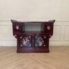 Porch table display cabinet wooden cabinet corner cabinet TV cabinet porch decoration flower pattern