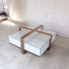 Product display shelves, display stand, glass top, rose gold stainless steel frame, beautiful design.