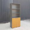 Tall file cabinet glass opening solid bottom