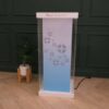 Display stand, product stand, wooden frame, with lights