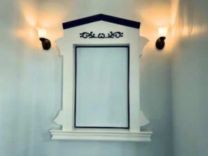 Wall Lamp with Wooden Legs (Pair)