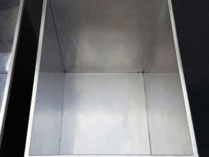 Large Stainless Steel Wheeled Drum