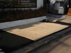 Cream floor carpet, hotel furniture