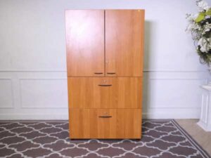 Tall file cabinet, 2 doors, 2 drawers, Rockworth