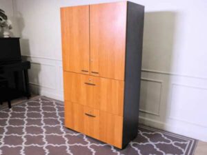 Tall file cabinet, 2 doors, 2 drawers, Rockworth
