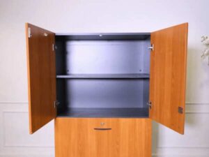 Tall file cabinet, 2 doors, 2 drawers, Rockworth