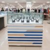 Jewelry cabinet, glass product display cabinet with drawers Trapezoidal shape (right diagonal)