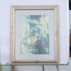 Picture of people in the city, gold frame