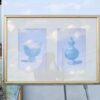 porcelain pictures Benjarong ware, gold frame no.1