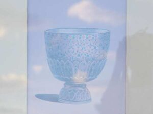 porcelain pictures Benjarong ware, gold frame no.1