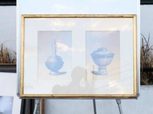 porcelain pictures Benjarong ware, gold frame no.2