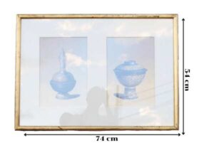 porcelain pictures Benjarong ware, gold frame no.2