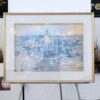 Old city picture, gold frame no.3