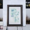 Flower picture, brown frame no.3