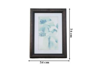 Flower picture, brown frame no.3