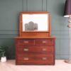 Mahogany dressing table, 4 drawers, imported from Europe.