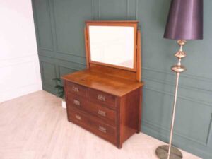 Mahogany dressing table, 4 drawers, imported from Europe.